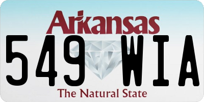 AR license plate 549WIA