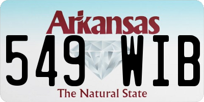 AR license plate 549WIB