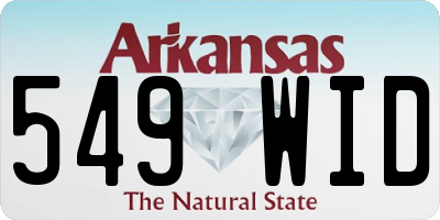 AR license plate 549WID