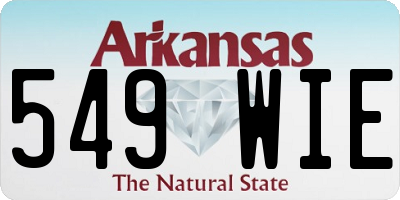 AR license plate 549WIE