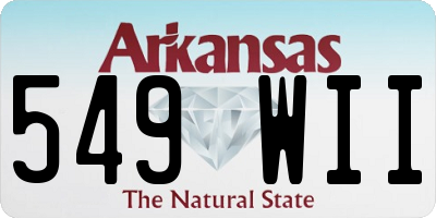 AR license plate 549WII