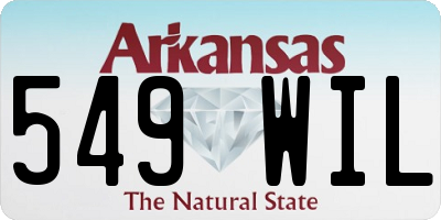 AR license plate 549WIL