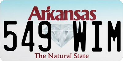 AR license plate 549WIM
