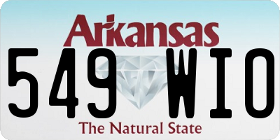 AR license plate 549WIO