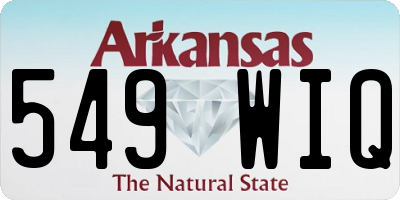 AR license plate 549WIQ
