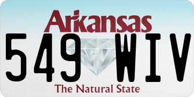 AR license plate 549WIV