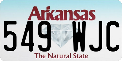 AR license plate 549WJC