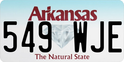AR license plate 549WJE