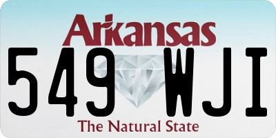AR license plate 549WJI
