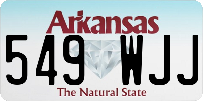AR license plate 549WJJ