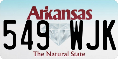 AR license plate 549WJK