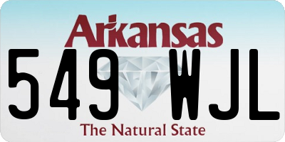 AR license plate 549WJL
