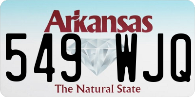 AR license plate 549WJQ