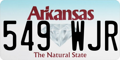 AR license plate 549WJR
