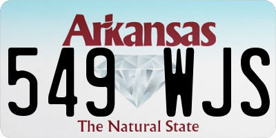 AR license plate 549WJS