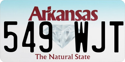 AR license plate 549WJT