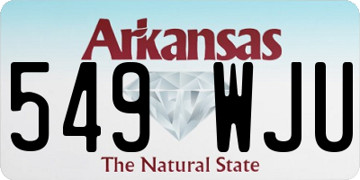 AR license plate 549WJU