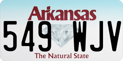 AR license plate 549WJV
