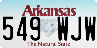 AR license plate 549WJW