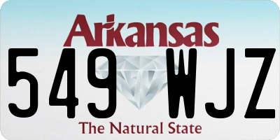 AR license plate 549WJZ