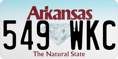 AR license plate 549WKC