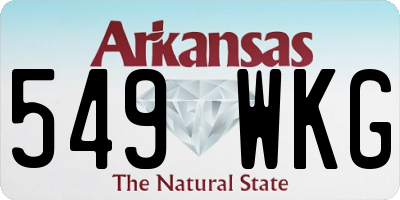 AR license plate 549WKG