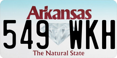 AR license plate 549WKH