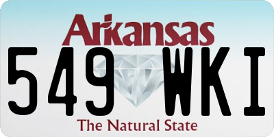 AR license plate 549WKI