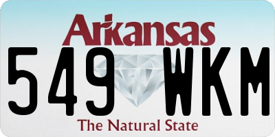 AR license plate 549WKM