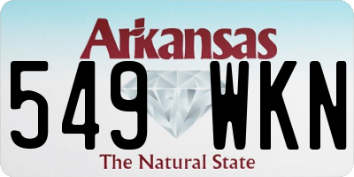 AR license plate 549WKN