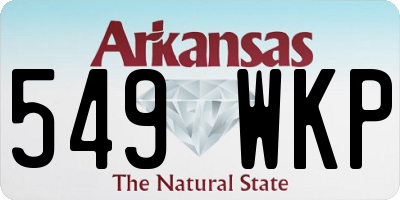 AR license plate 549WKP