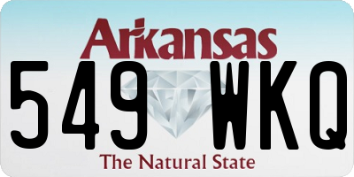 AR license plate 549WKQ
