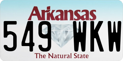 AR license plate 549WKW