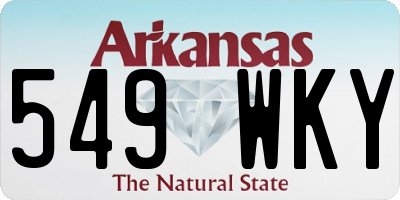 AR license plate 549WKY