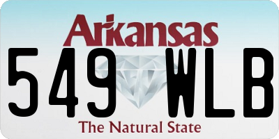 AR license plate 549WLB
