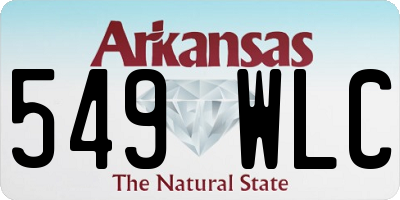 AR license plate 549WLC
