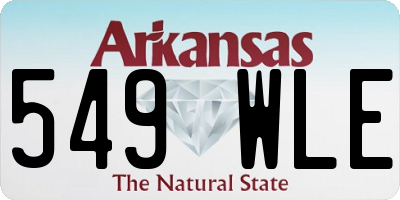 AR license plate 549WLE
