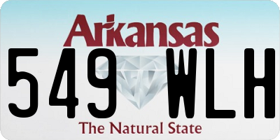 AR license plate 549WLH
