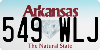 AR license plate 549WLJ