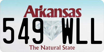AR license plate 549WLL