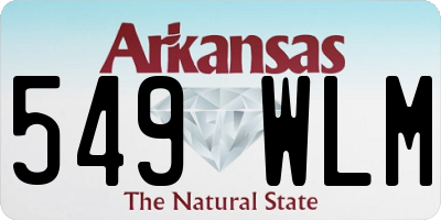 AR license plate 549WLM