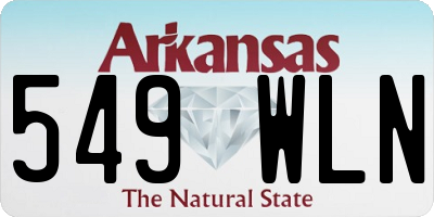 AR license plate 549WLN