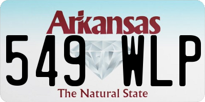 AR license plate 549WLP