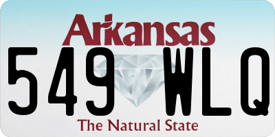 AR license plate 549WLQ