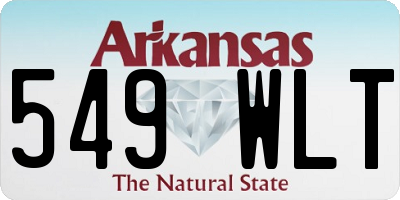 AR license plate 549WLT