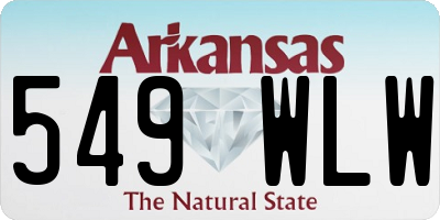 AR license plate 549WLW