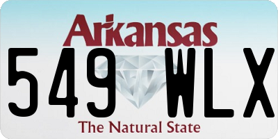 AR license plate 549WLX
