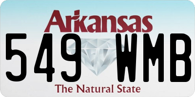 AR license plate 549WMB