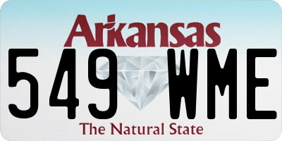 AR license plate 549WME