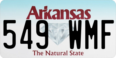 AR license plate 549WMF